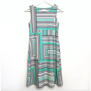 Jude Connelly geometric print tank stretch dress size small